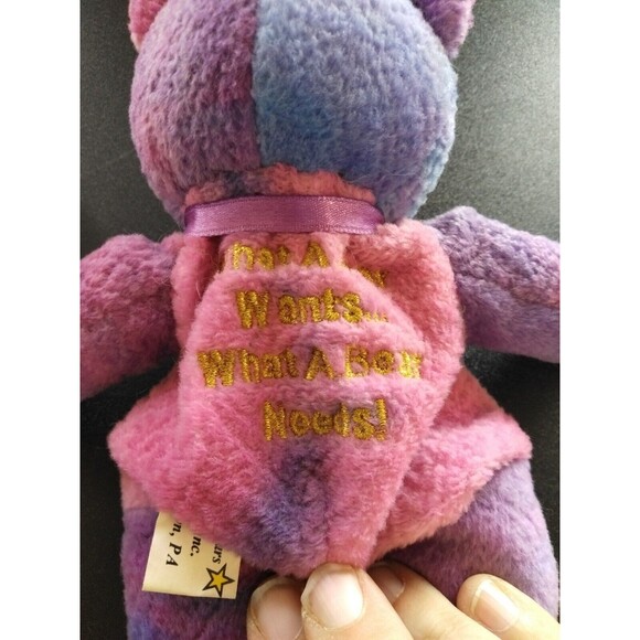 CELEBRITY BEAR Star #64 CHRISTINA AGUILERA "Born A Star" Genie TEDDY Plush BEANS - Picture 4 of 5